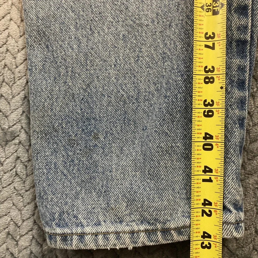 Carhartt Relaxed Fit Denim Jeans Mens 42x30 Light Wash Distressed Workwear USA